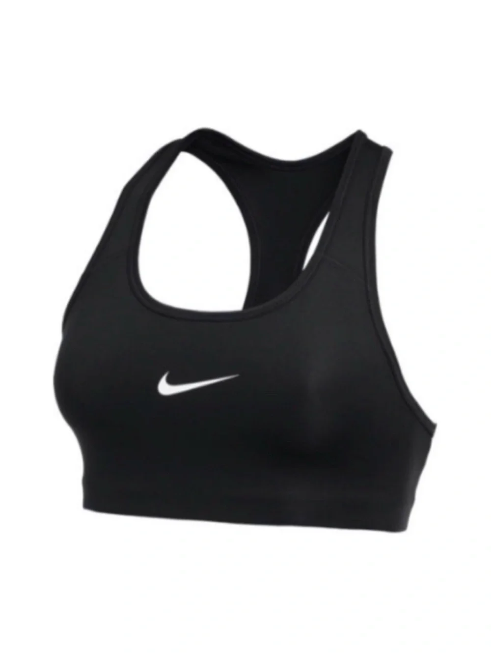 NWT Nike Black Medium Support Non Padded Swoosh 2.0 Sports Bra Size Small